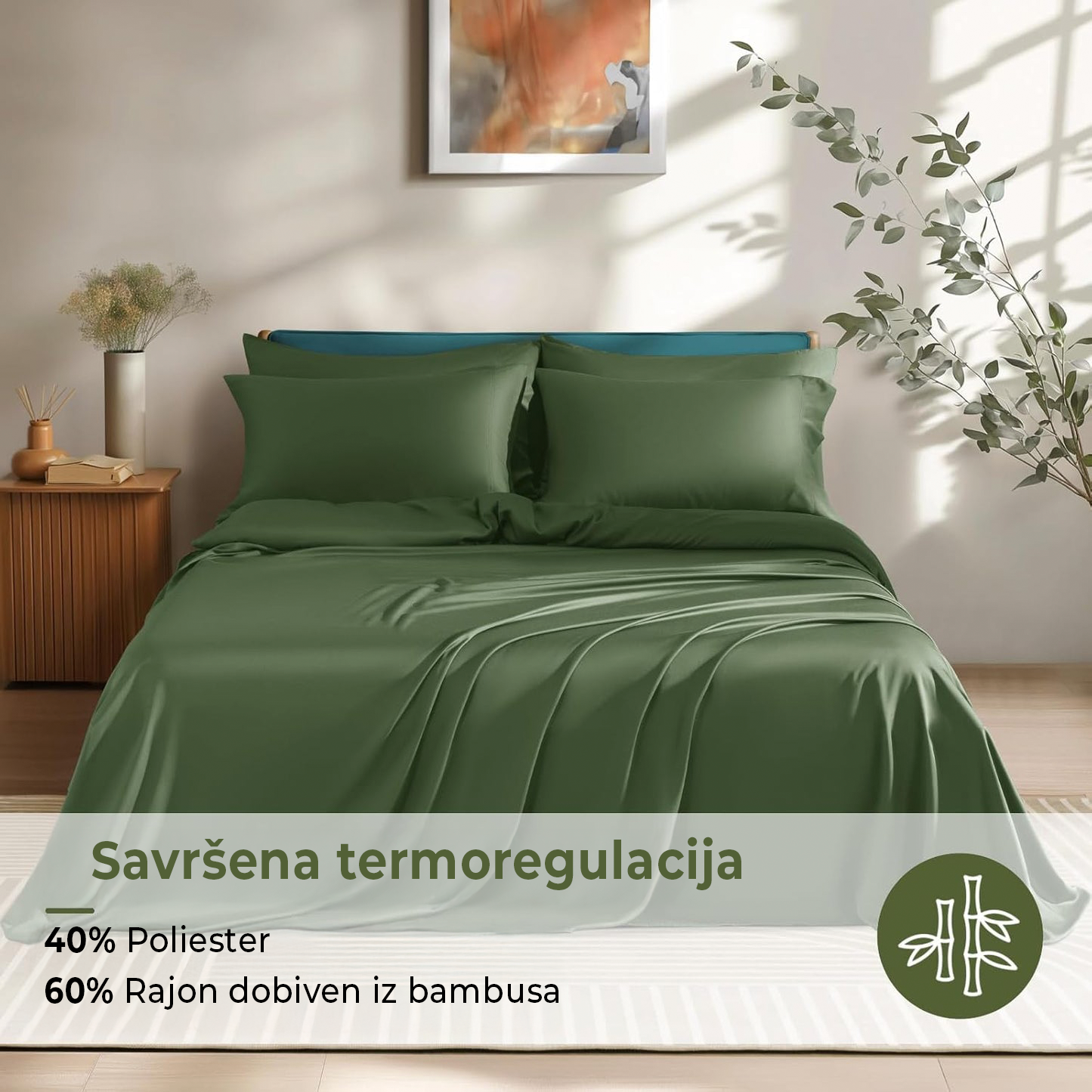 Komplet posteljine od bamb
