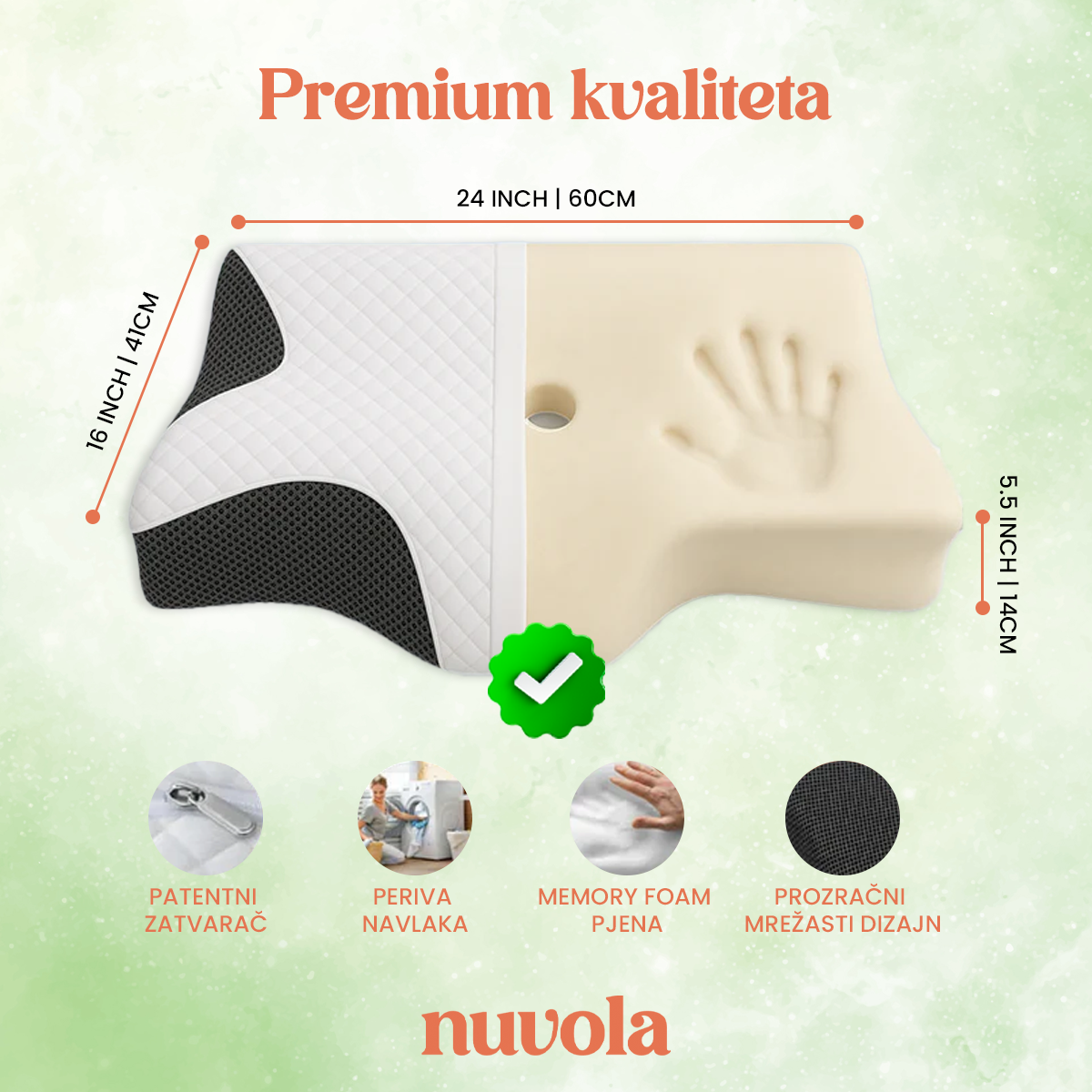 Jastuk Snow – za vratnu kralježnicu